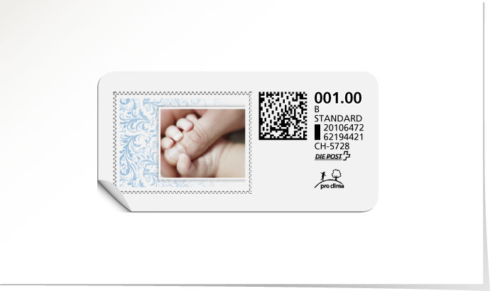 B-Post-Briefmarke 558AG/5 karibikblau