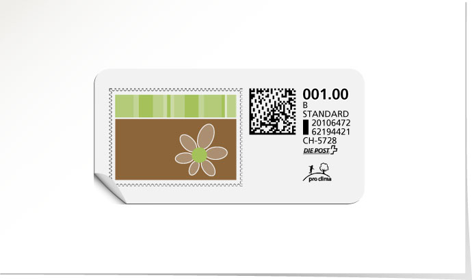 B-Post-Briefmarke 588/5 apfelgrün