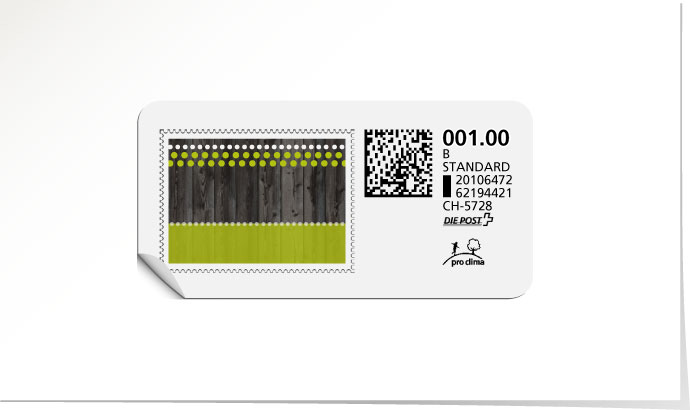 B-Post-Briefmarke 589/5 lime tonic