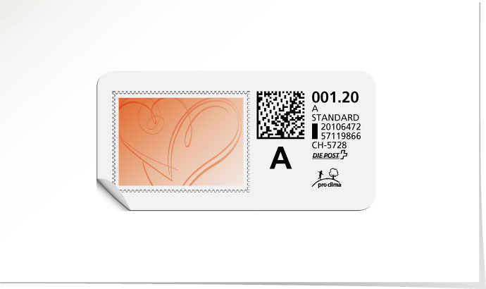A-Post-Briefmarke 631 capucine