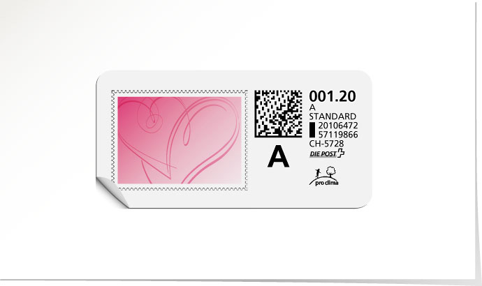 A-Post-Briefmarke 631 cosmo pink