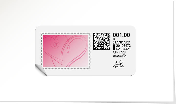 B-Post-Briefmarke 631 cosmo pink
