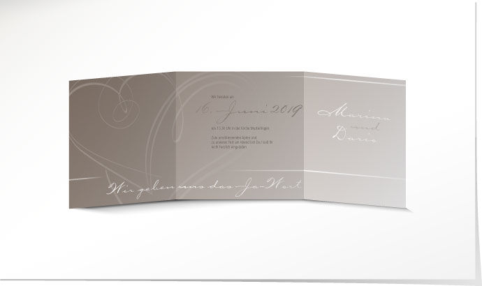 Hochzeitseinladung 631A Hochzeitskarte