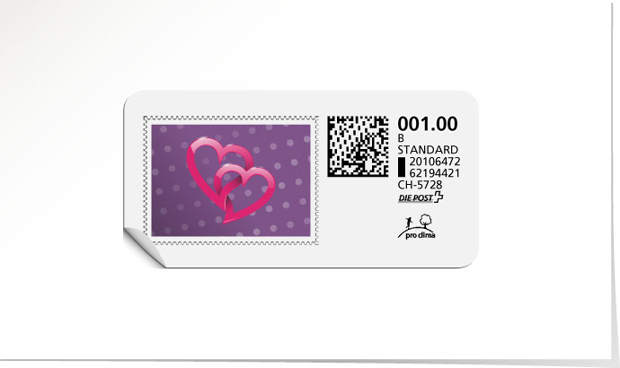 B-Post-Briefmarke 632 violet