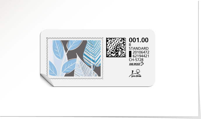 B-Post-Briefmarke 639 karibikblau