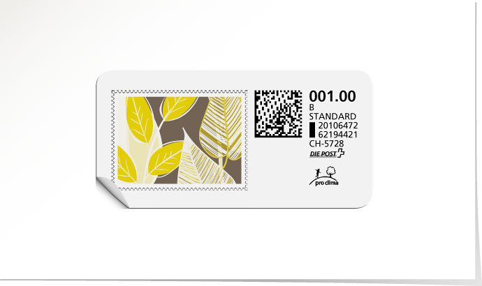 B-Post-Briefmarke 639 limettengrün
