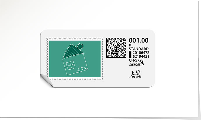 B-Post-Briefmarke 685 türkis