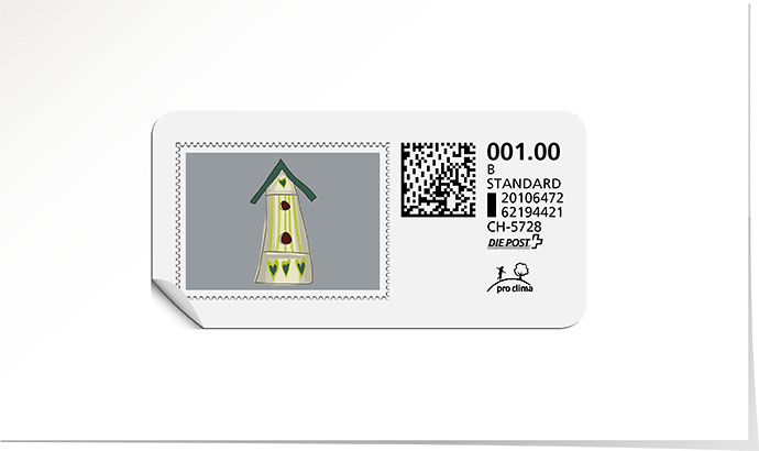 B-Post-Briefmarke 686 lime tonic