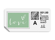A-Post-Briefmarke 696