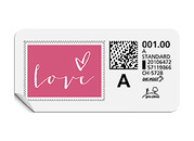 A-Post-Briefmarke 696