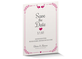 Save the Date Karte Letterpress 710 Save the Date Karte Letterpress