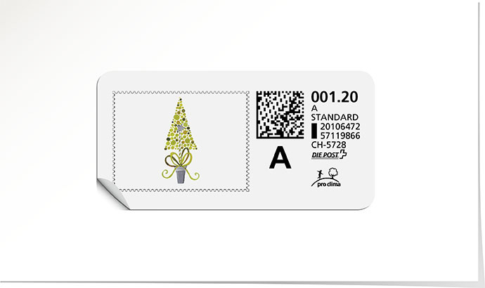 A-Post-Briefmarke 725 lime