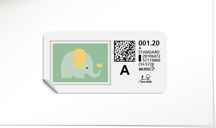 A-Post-Briefmarke 751 amande