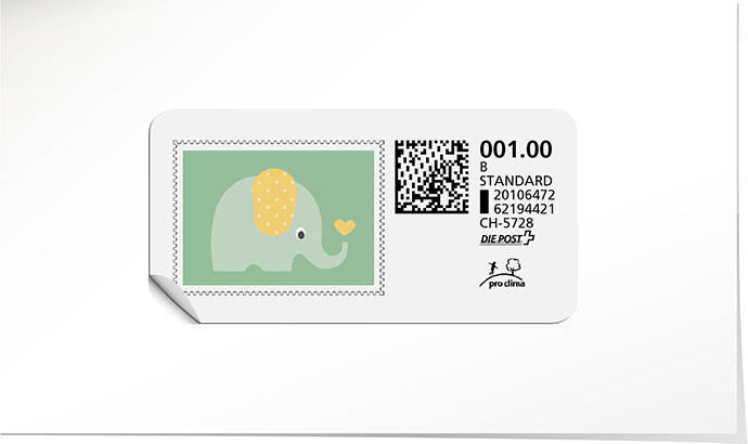 B-Post-Briefmarke 751 amande