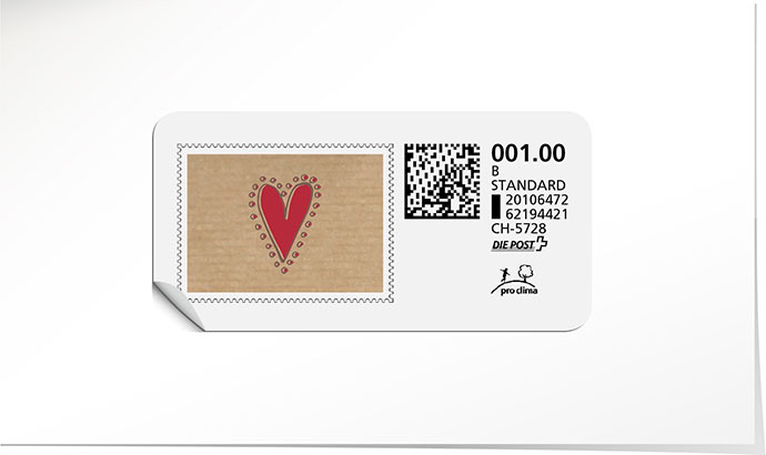 B-Post-Briefmarke 758 ultra red