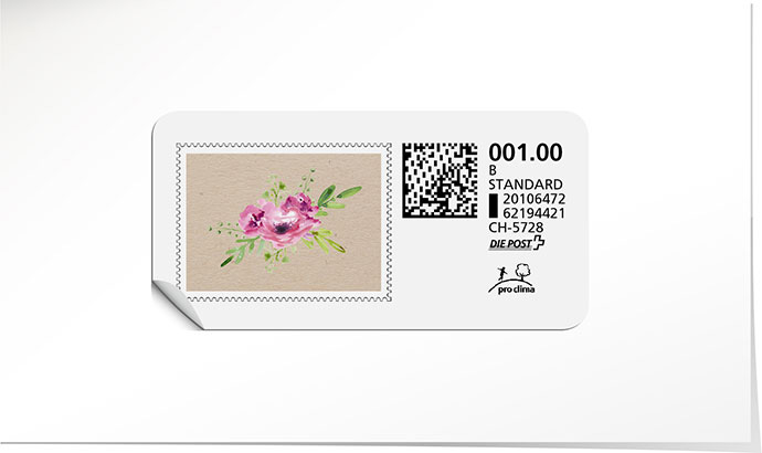 B-Post-Briefmarke 760 rinde
