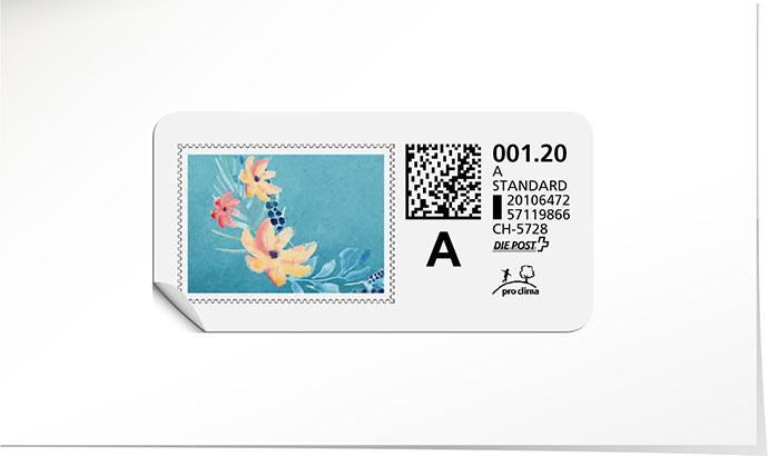 A-Post-Briefmarke 772 riviera blue