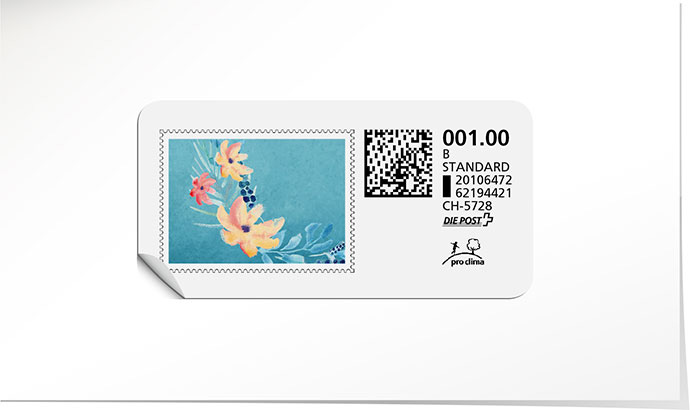 B-Post-Briefmarke 772 riviera blue