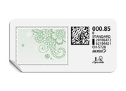 B-Post-Briefmarke 857