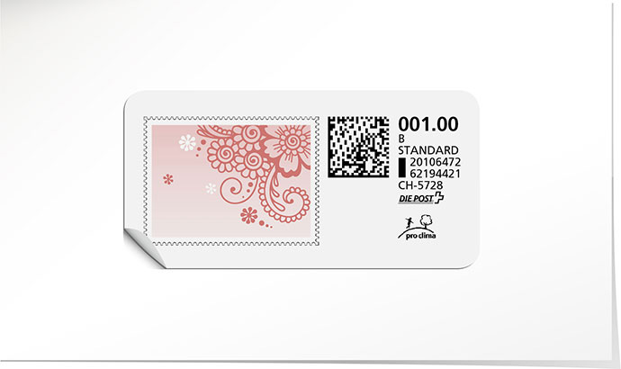 B-Post-Briefmarke 857 pivoine
