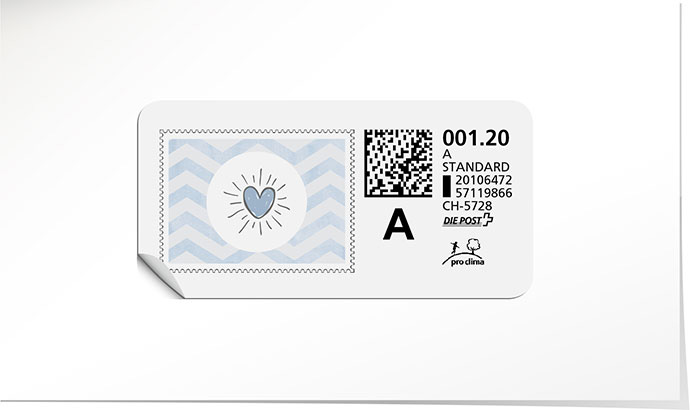 A-Post-Briefmarke 858 