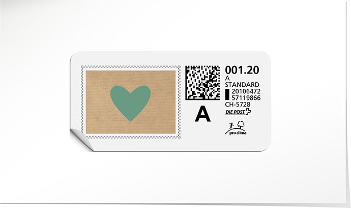 A-Post-Briefmarke 866 türkis
