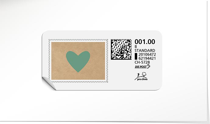 B-Post-Briefmarke 866 türkis