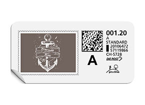 A-Post-Briefmarke 872 urban grey