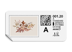 A-Post-Briefmarke 969 braun
