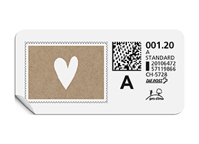 A-Post-Briefmarke 987 weiss