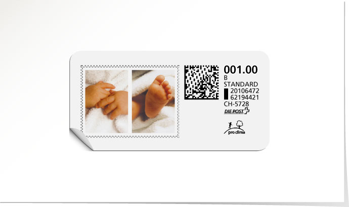 B-Post-Briefmarke 1240/5 weiss