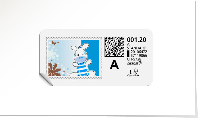 A-Post-Briefmarke 1310/5 karibikblau