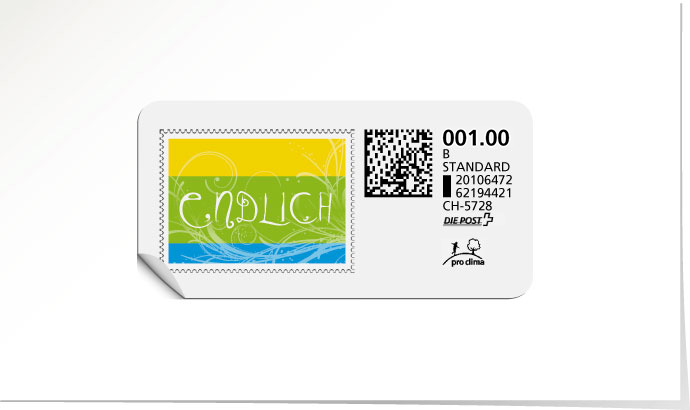 B-Post-Briefmarke 1328/5 golden
