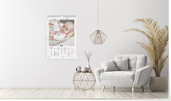 Kalender 205 «Aquarell Punkte» Kalender A3 hoch