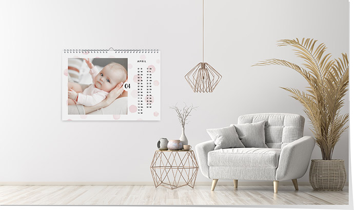 Kalender 205 «Aquarell Punkte» Kalender A3 quer