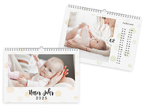 Kalender 205 «Aquarell Punkte»