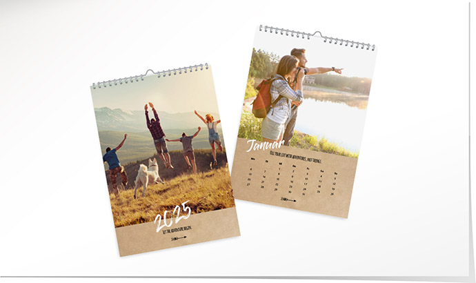 Kalender 206 «Kraftpapier» Kalender A3 hoch