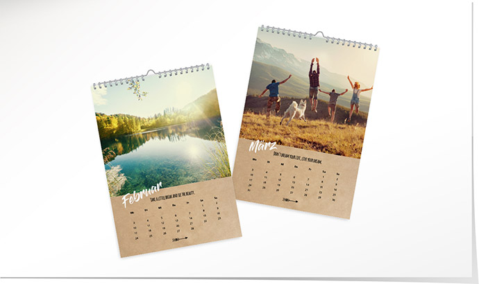 Kalender 206 «Kraftpapier» Kalender A3 hoch