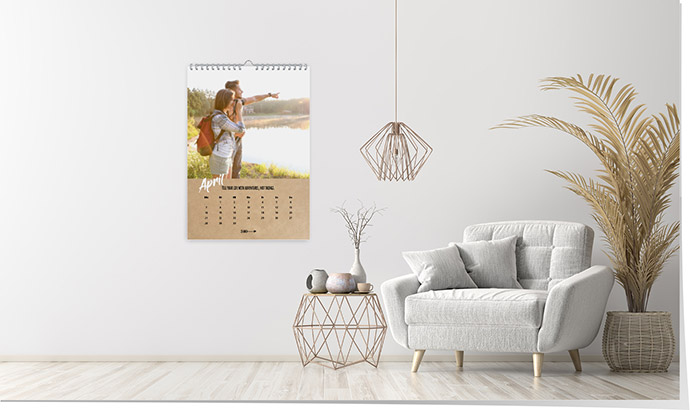 Kalender 206 «Kraftpapier» Kalender A3 hoch