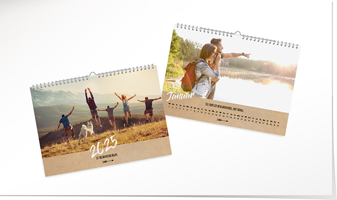 Kalender 206 «Kraftpapier» Kalender A3 quer