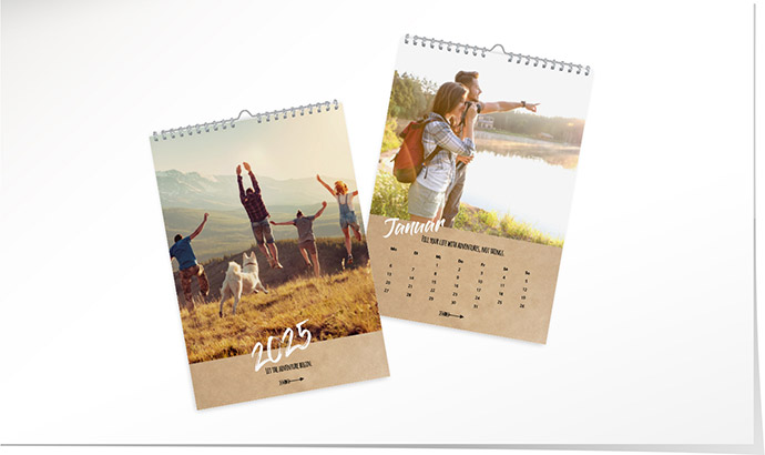 Kalender 206 «Kraftpapier» Kalender A4 hoch