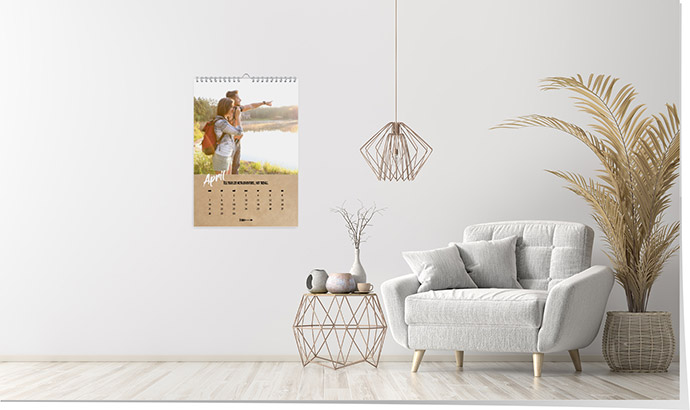 Kalender 206 «Kraftpapier» Kalender A4 hoch
