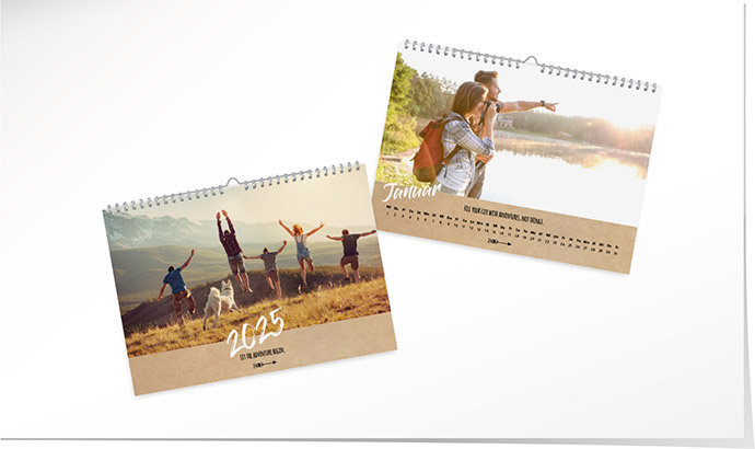 Kalender 206 «Kraftpapier» Kalender A4 quer
