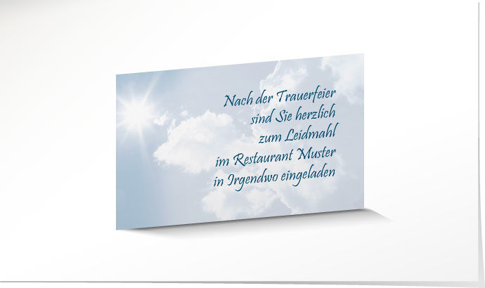 Einladung Leidmahl – Himmel 2215 Einladung Leidmahl