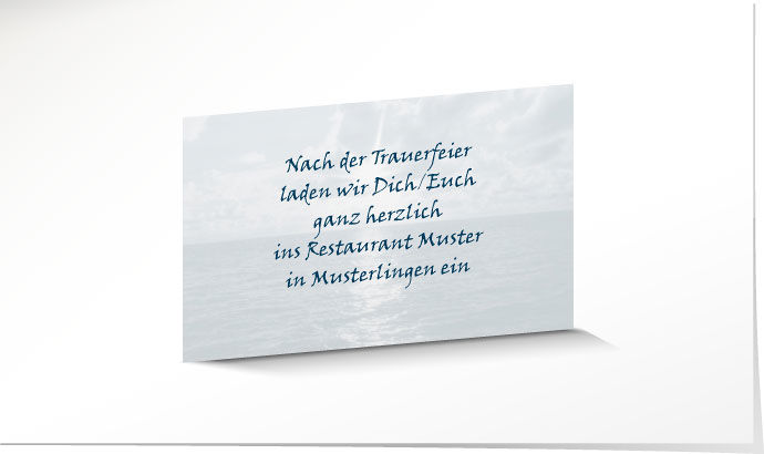 Einladung Leidmahl – Ozean 2235/N Einladung Leidmahl