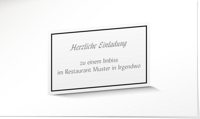 Einladung Leidmahl – Klassik-Linie 2775 Einladung Leidmahl