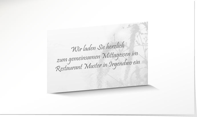 Einladung Leidmahl – Haselstaude 2985 Einladung Leidmahl