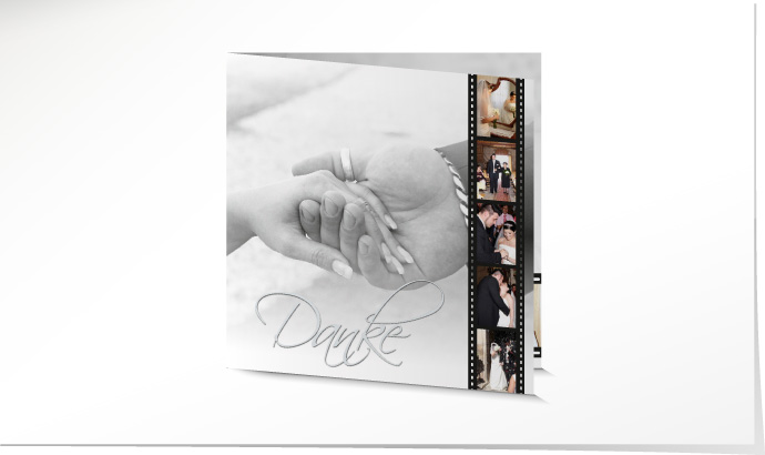 Dankeskarte Hochzeit 503B Dankeskarte Hochzeit