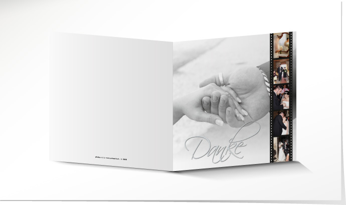 Dankeskarte Hochzeit 503B Dankeskarte Hochzeit