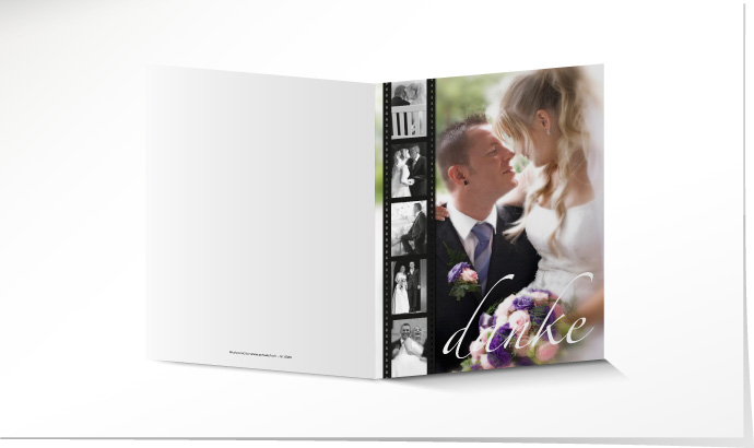 Dankeskarte Hochzeit 504B Dankeskarte Hochzeit